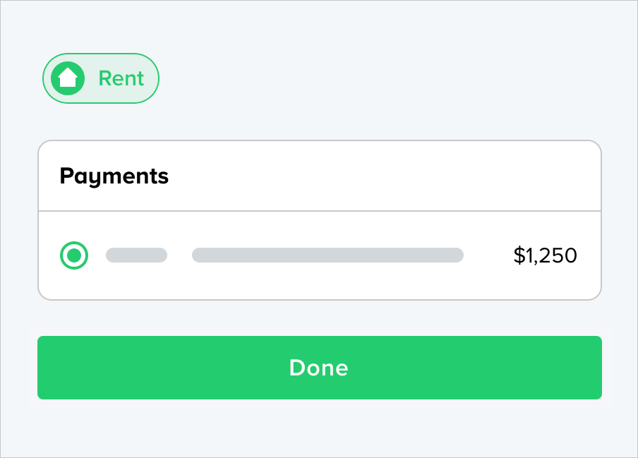 Select your payment — and leave the rest to us